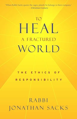 to heal a fractured world - jonathan sacks - book cover